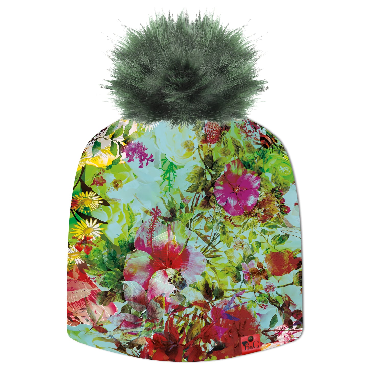 Bonnet Adele pour enfants, son imprimé floral et coloré ajouta une touche de fraîcheur et de féminité à vos accessoires, idéal pour apporter de la douceur et de la couleur à vos créations.