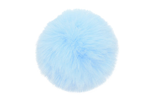 Pompon ciel, d’un bleu clair et apaisant, avec une texture douce et aérienne, idéal pour une touche légère et délicate sur votre bonnet.