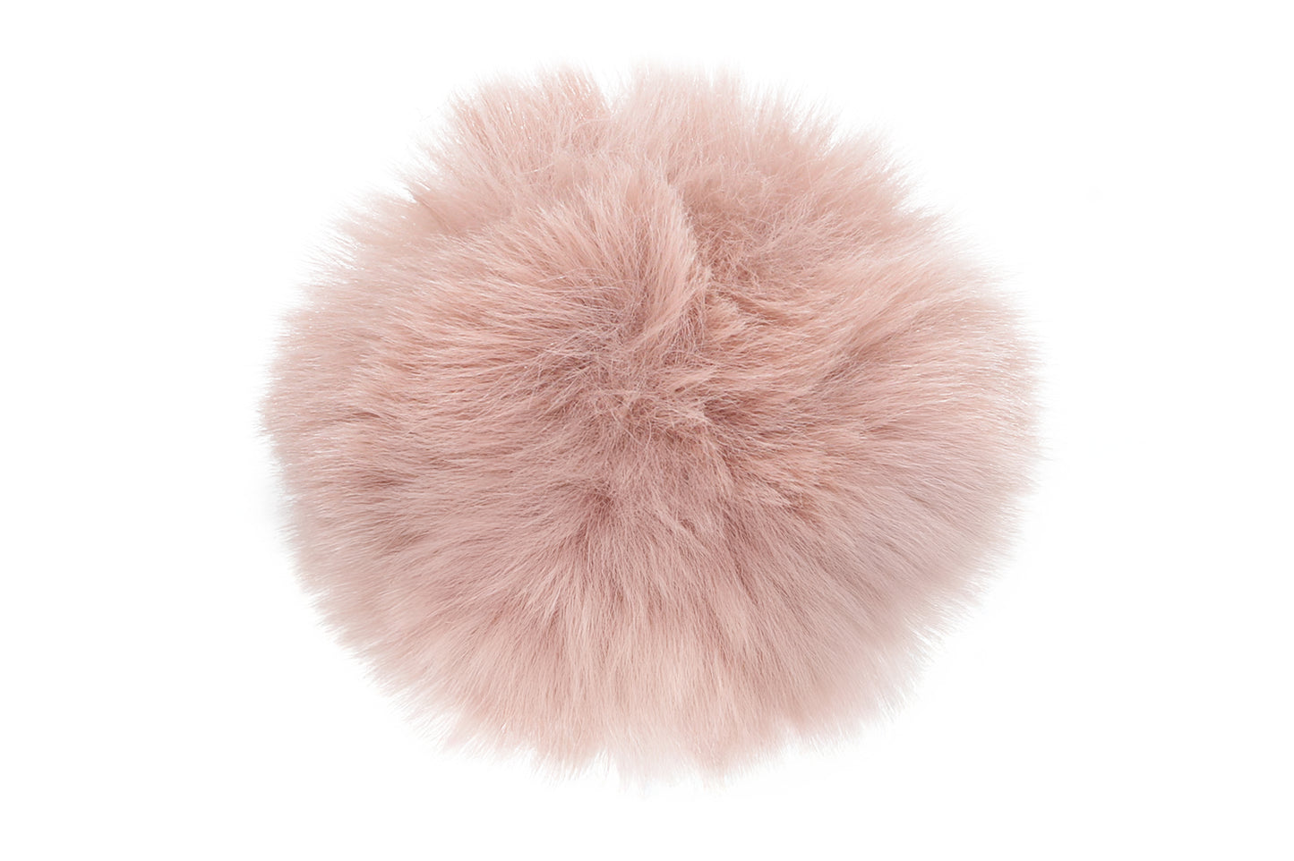 Pompon nude, dans une teinte douce et naturelle, avec une texture moelleuse et élégante, parfait pour un style discret et sophistiqué.