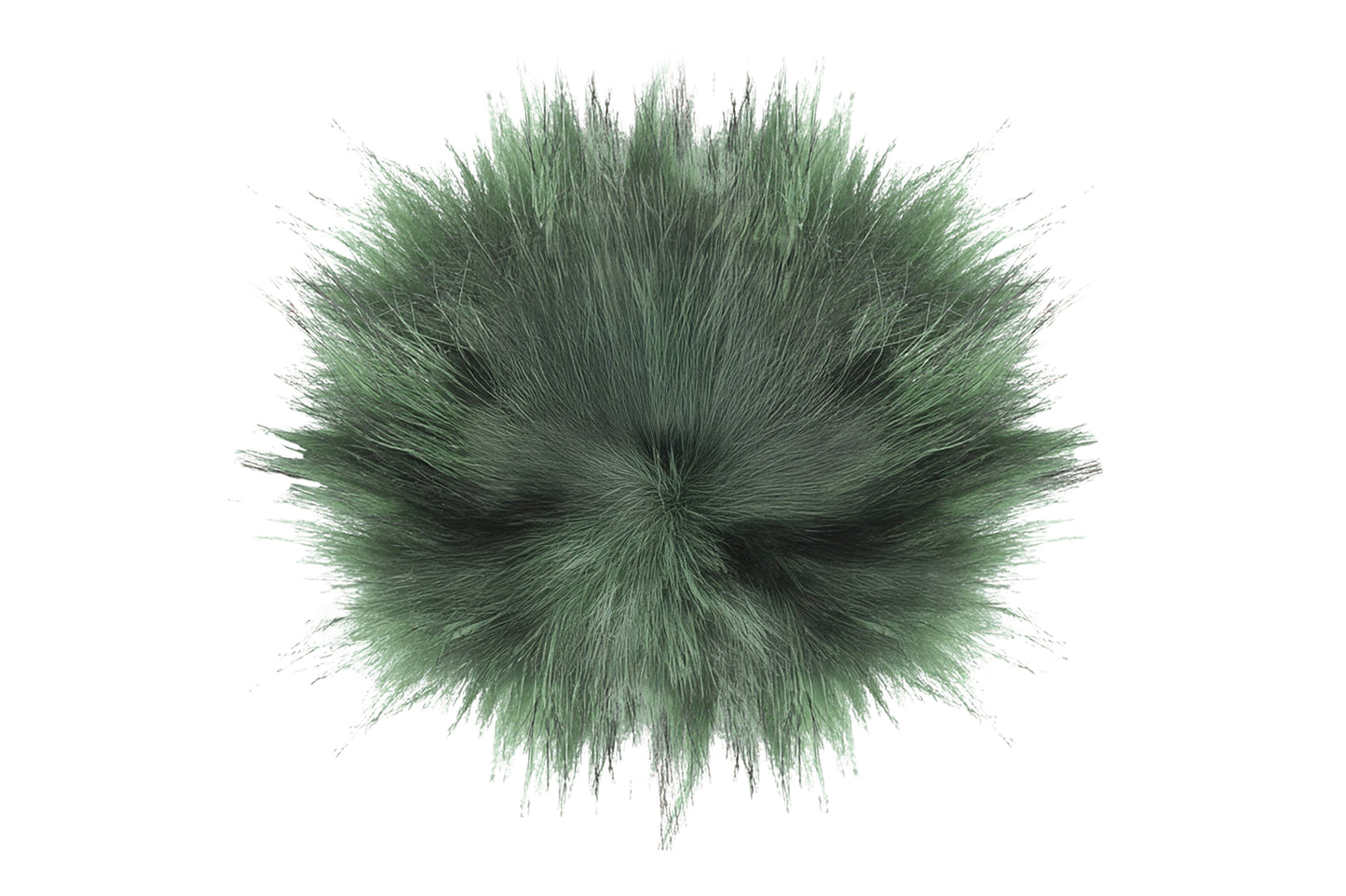 Pompon séquoia, dans une teinte profonde et boisée, avec une texture douce et élégante, idéal pour un style chaleureux et sophistiqué.