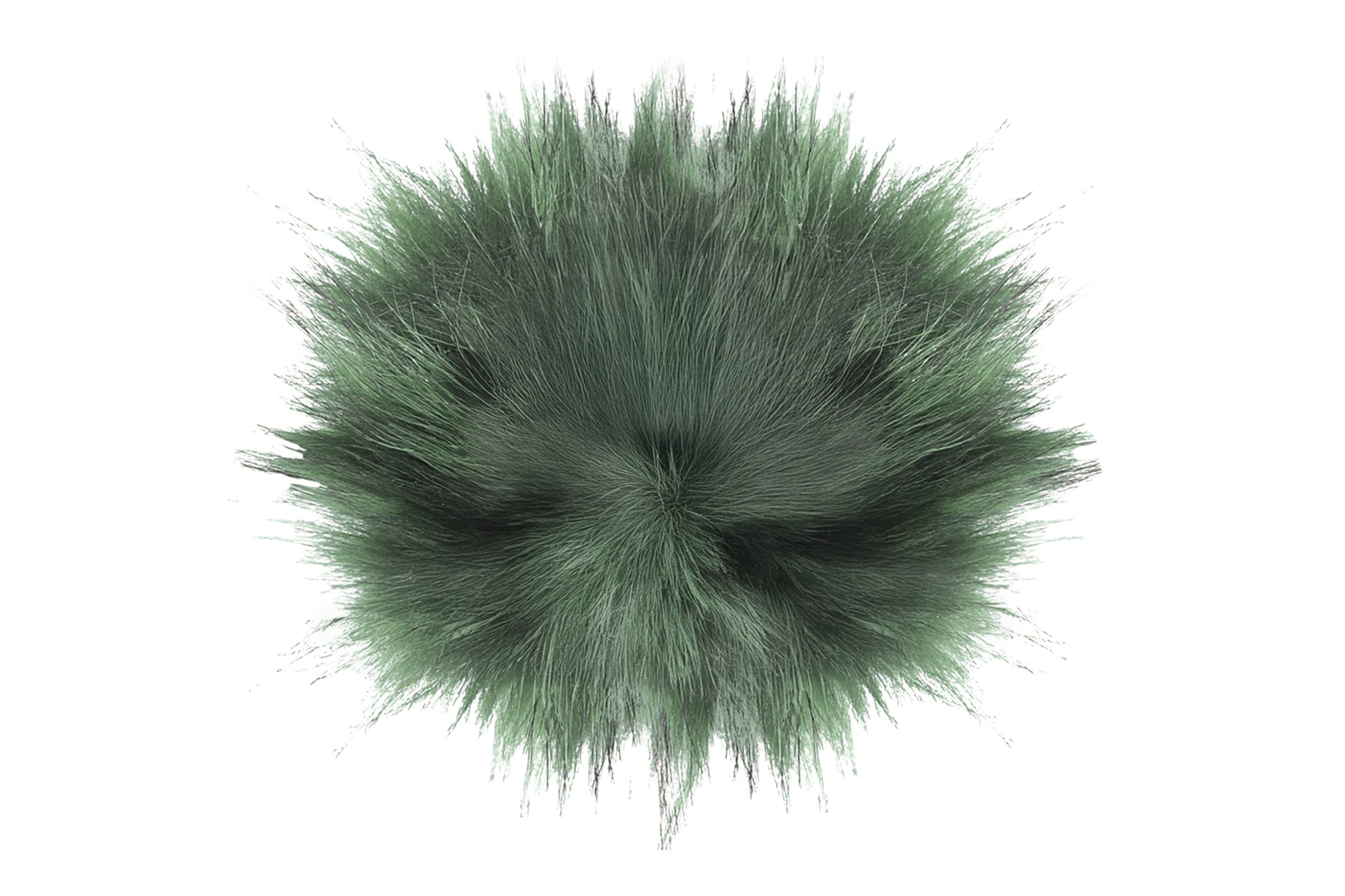 Pompon séquoia, dans une teinte profonde et boisée, avec une texture douce et élégante, idéal pour un style chaleureux et sophistiqué.